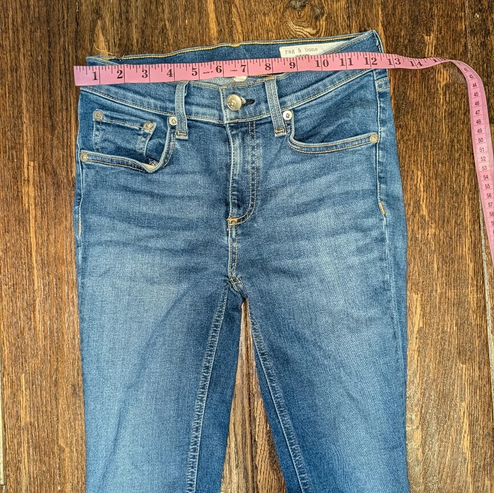 Rag & bone Skinny Jeans with Strecth in Aberdeen Blue - Picture 7 of 8